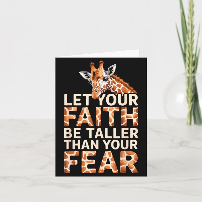 Carte Cute Giraffe Design For Men Women Adult Safari Gir (Devant)
