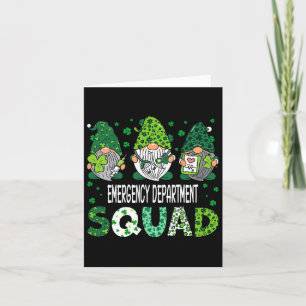 Carte Cute Gnomes Service des urgences Funny St Pa