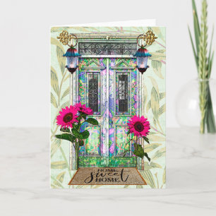 Carte Cute Home Sweet Home Maison Ménage Porte Fée