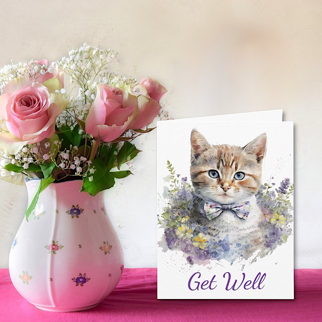 Carte Cute Kitten Enfants Se Bien (Créateur téléchargé)