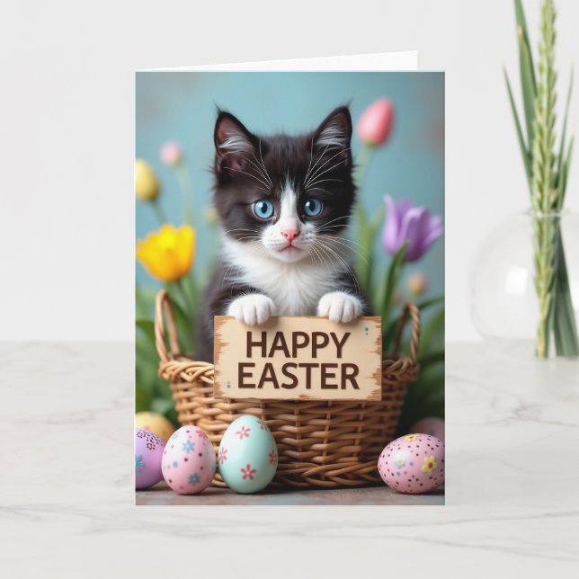 Carte Cute Kitten Springtime Joy Card (Devant)