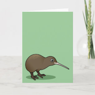 Carte Cute Kiwi Brown de Nouvelle-Zélande