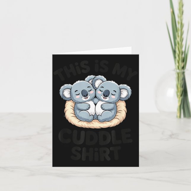 Carte Cute Koala Couple This Is My Cuddle  (Devant)