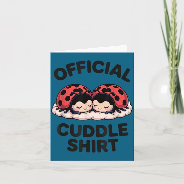 Carte Cute Ladybug Love Cuddle  (Devant)