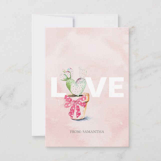 Carte Cute Love and Heart Kids Classroom Valentine Card (Devant)