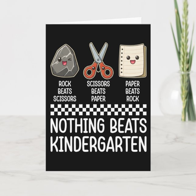 Carte Cute Nothing Beats Kindergarten Teacher Humor (Devant)