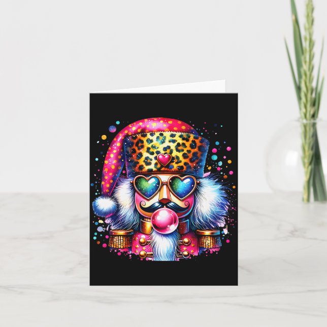 Carte Cute Nutcracker Blowing Bubble Gum Nk Christmas Pa (Devant)