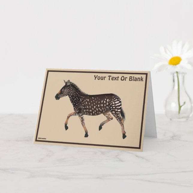Carte Cute Polka Dot Zebra (Petite plante)