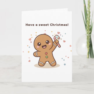 Carte Cute Puchi Dōshi Gingerbread Card