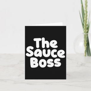 Carte Cute Sauce Boss Chef Bbq Cuisiner Nourriture Humor