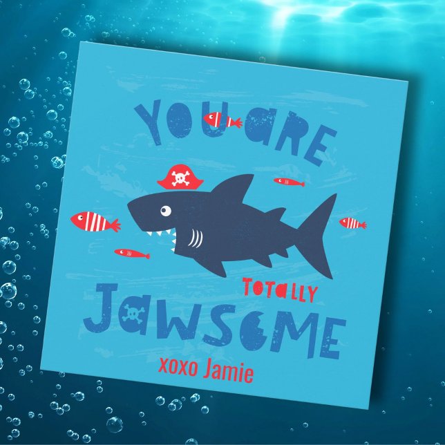 Carte Cute Shark avec casquette pirate totalement dégoût (Créateur téléchargé)