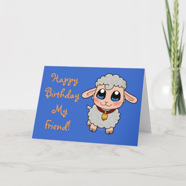 Carte Cute Sheep (Devant)
