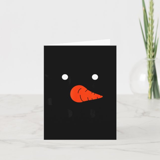 Carte Cute Snowlady Snowman Face Christmas Matching Fami (Devant)