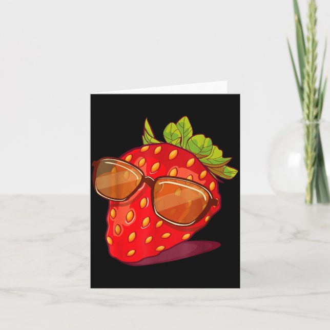 Carte Cute Strawberry Fruit Lover Aesthetic Summer Gift  (Devant)