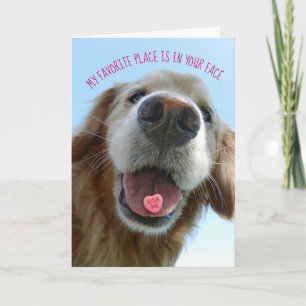 Carte Cute Valentine's Day Golden