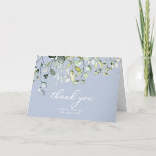 Carte Cute verdure eucalyptus remerciement pour une baby