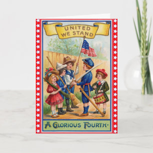 Carte Cute Vintage 4th of July Card