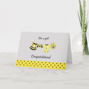 Carte Cute Yellow Bee