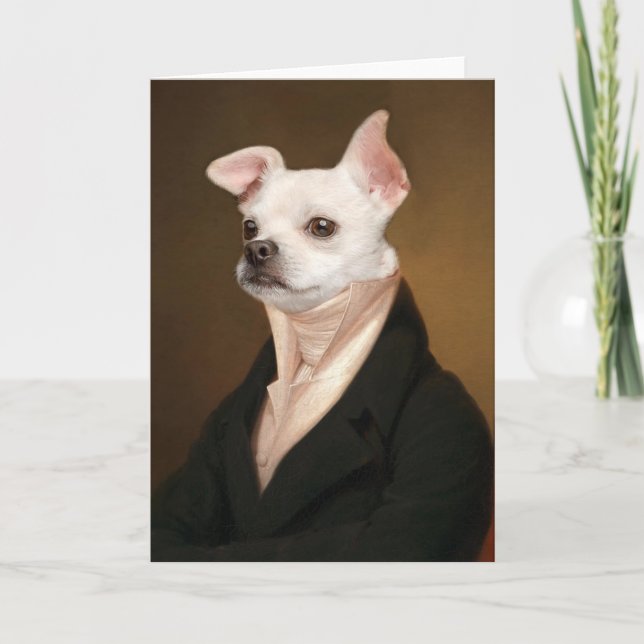 Carte Cutest Baby Animals | Royal Chihuahua Portrait (Devant)