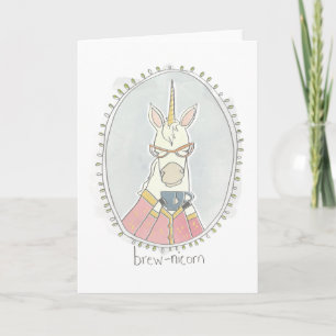 Carte Cutie caféinée   Brew Unicorn