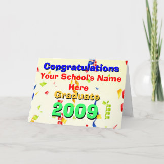 Carte Cutom 2009 Célébration des diplômes