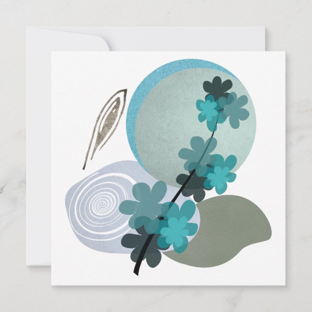 Carte Cyan Boho (Devant)