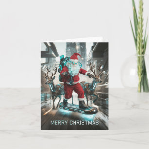 Carte Cyberpunk Noël Père Noël