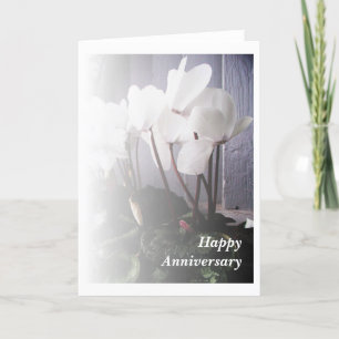 Carte Cyclamen blanc