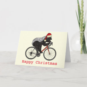 Carte Cyclisme Blaireau Raton D'Humeur Drôle Fête Cyclis