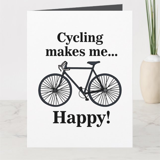 Carte Cycliste cycliste cycliste vélo Anniversaire (Devant)