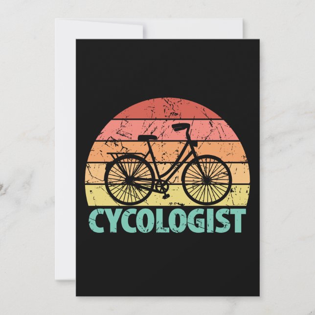 Carte Cycologiste Funny Cycling (Devant)