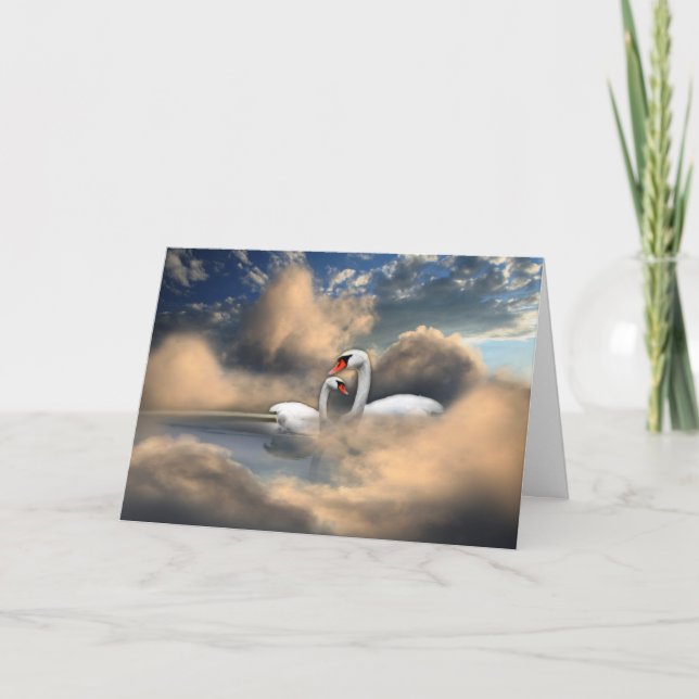 Carte Cygne de mère (Devant)