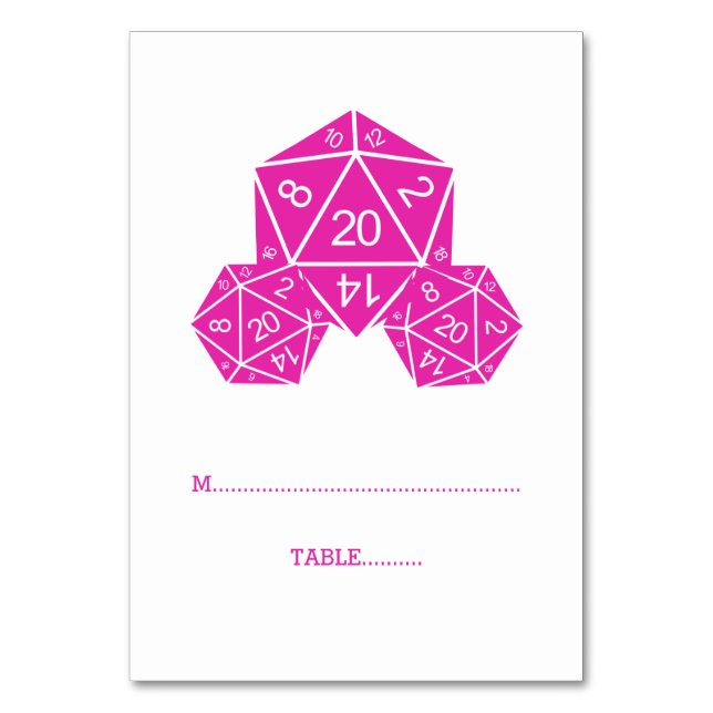 Carte D20 Dice Place Rose (Par défaut)