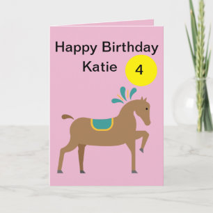Carte d’âge pour cheval pour enfants