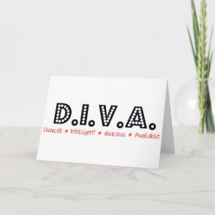 Carte D.I.V.A. Femme divorcée