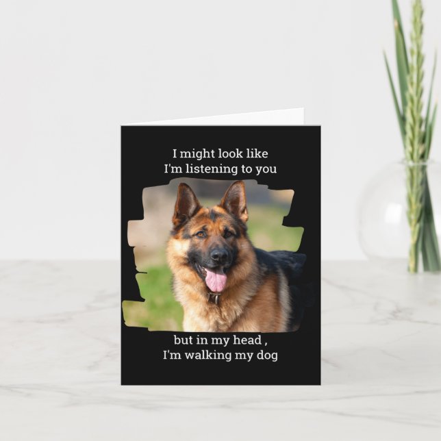 Carte D Pet Photo Funny Dog Dad  (Devant)