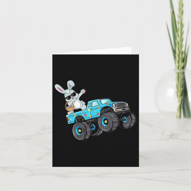 Carte Dabbing Bunny Joyeux Monster de Pâques Amateurs de (Devant)