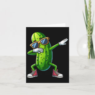 Carte Dabbing Pickle Dancing Cucumber Lover Drôle Pickle