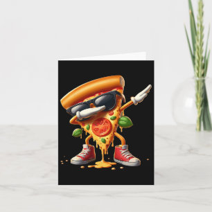 Carte Dabbing Pizza Slice Dancing Pizza Lover Garçon drô