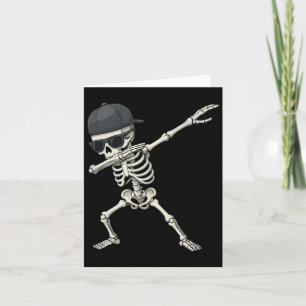 Carte Dabbing Skeleton Pirate Halloween Jolly roger pour