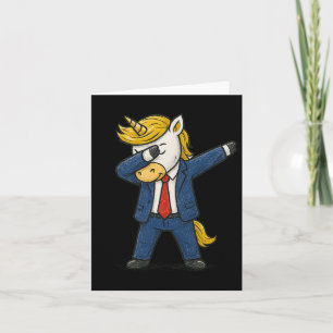 Carte Dabbing Unicorne Trump Patriotique Dab Pose Usa