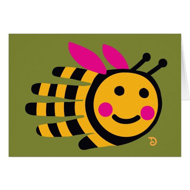 Carte d'abeille (Devant horizontal)