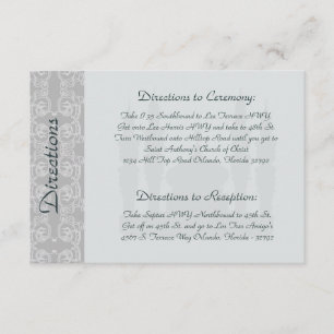 Carte D'accompagnement 3,5 x 5 Direction Card Soft Blue Islamic Ramadan B