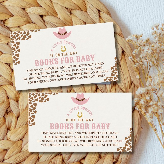 Carte D'accompagnement A Little Cowgirl Is on The Way Cute Baby Shower (Créateur téléchargé)