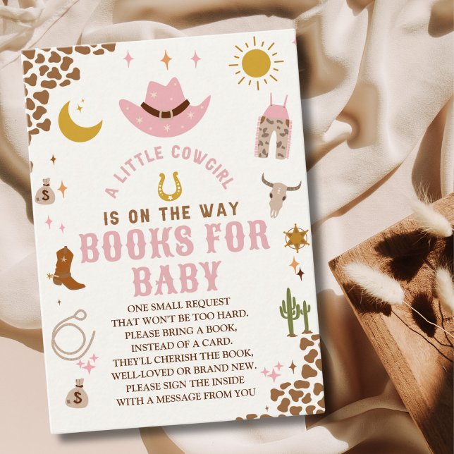 Carte D'accompagnement A Little Cowgirl Is on The Way Cute Baby Shower (Créateur téléchargé)