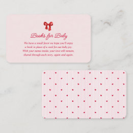 Carte D'accompagnement A Little Sweetheart Valentine Coquette Baby Shower