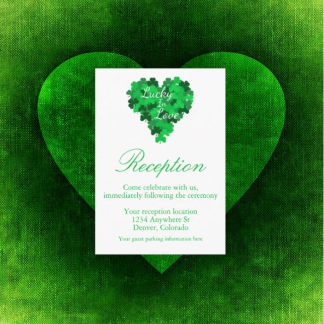 Carte D'accompagnement Accueil Mariage Lucky In Love (Créateur téléchargé)