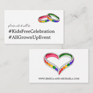 Carte D'accompagnement Adultes uniquement LGBTQ+ 🌈 Entrelacés dans la Fi