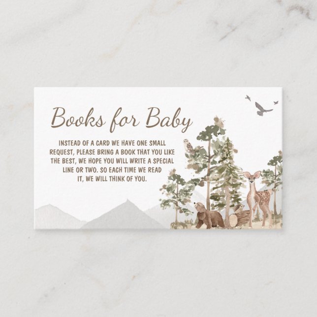 Carte D'accompagnement Adventure Await Woodland Animals Livres pour bébé (Devant)