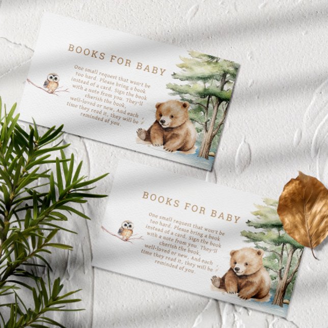 Carte D'accompagnement Adventure Await Woodland Bear Livres For Baby (Créateur téléchargé)